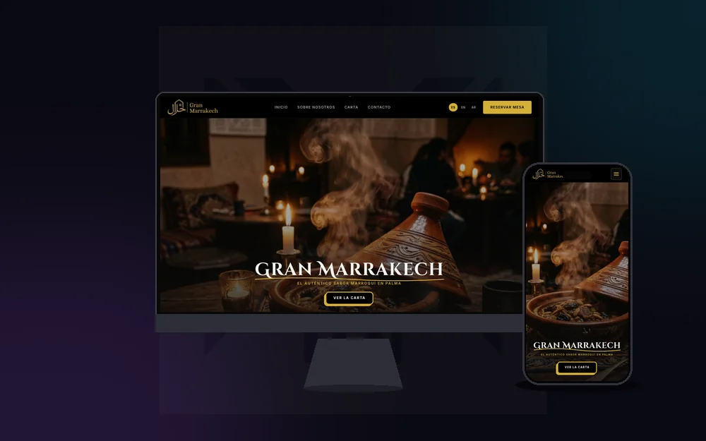 Diseño web premium en Mallorca - Vista previa de Gran Marrakech